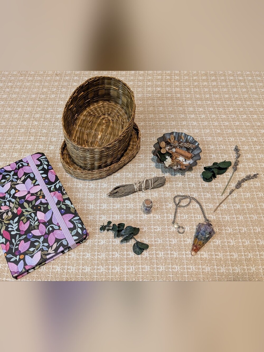 Good Witch Basket & Spell Book